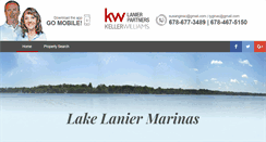 Desktop Screenshot of lakelaniermarinas.com